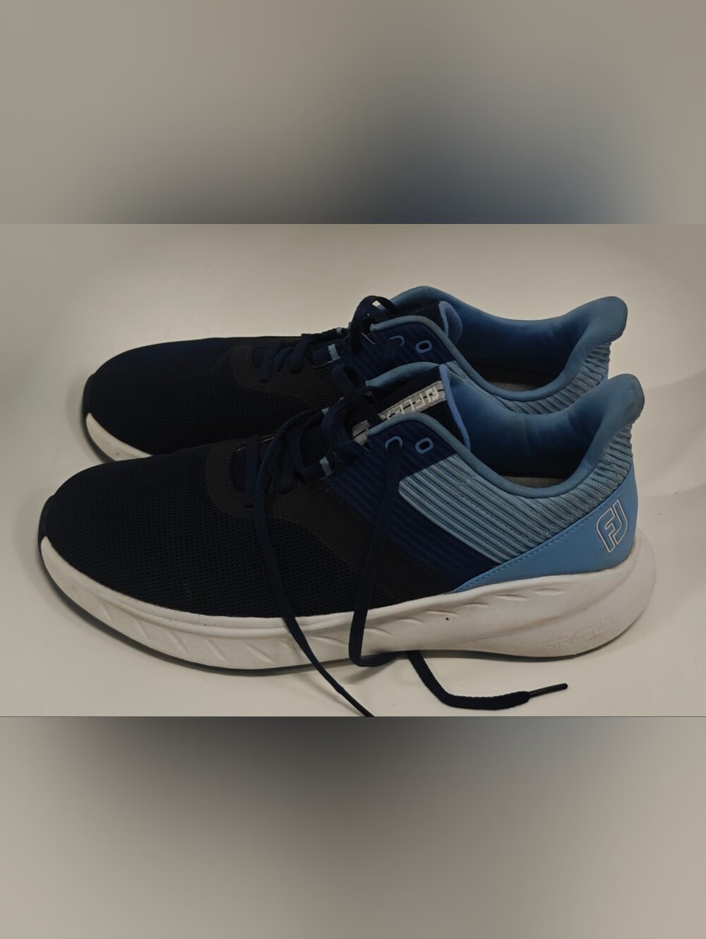 FootJoy Flex Golf Shoes Mens 11.5 W Navy Light Blue A2Y Spikeless